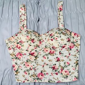 Floral crop top